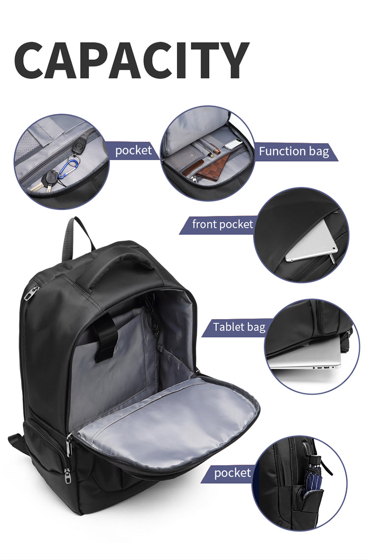 School Backpack for Men Women, Water Resistant Backpack with USB Charging Port,15.6 Inch Bookbag travel work Daypack