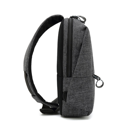 Large Sling Bag Chest Shoulder Backpack Crossbody Bags Casual Daypack for Men Women with USB chrge port