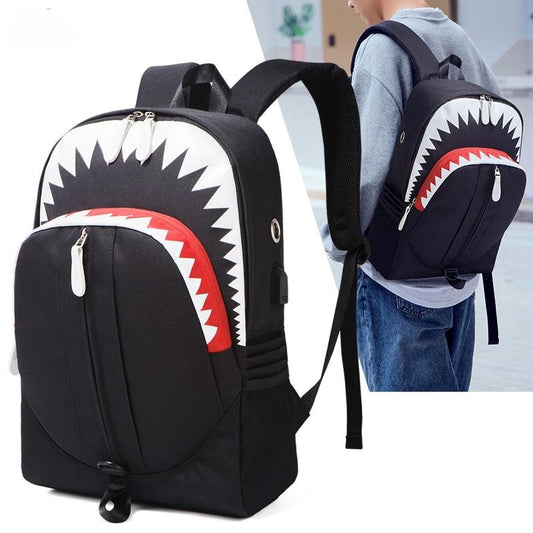 Vintage night light reflective Backpack Travel Laptop Backpack with usb Charging Port for College Backpack Fits 15.6 Inch Laptop