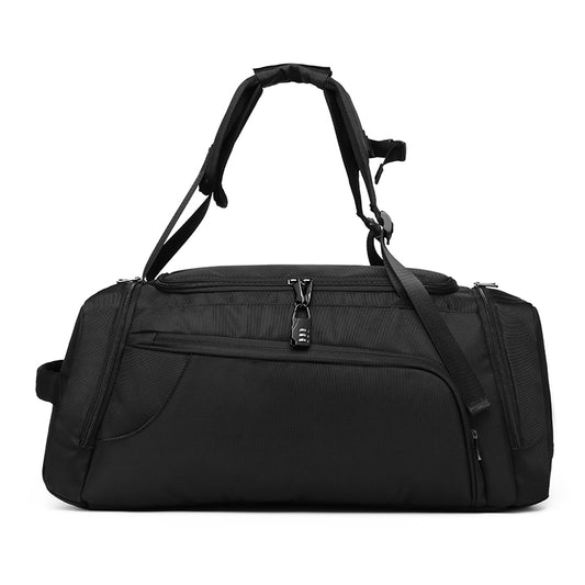 Gym Bag for Men and Women with Shoe & Laptop Compartment, 3-in-1 Sports Travel Duffel Bag Weekender Carry-On Backpack for Airplane & Workout,