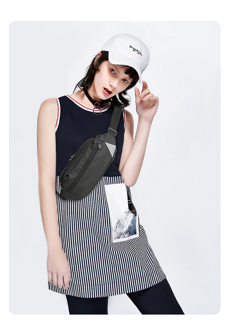 Mini Crossbody Sling Bag Chest Bag Water Resistant Fanny Pack Running for Men Women Workout Travelling