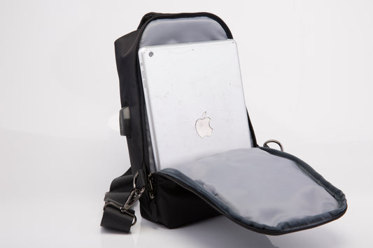 Chest Crossbody Sling waterproof Backpack Bag Travel Gym Daypack for Women Men with USB charge port