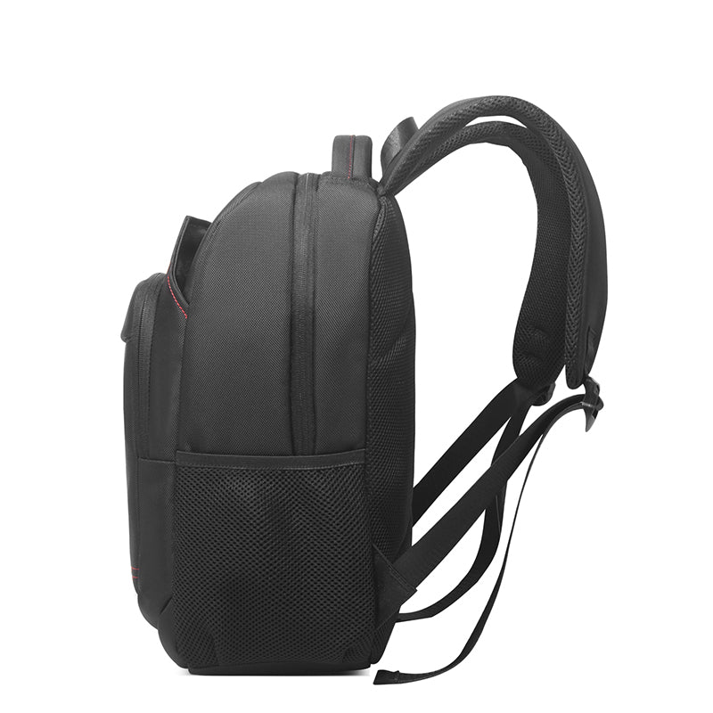 Black Backpack, Laptop Backpack 15.6 Inch Mens Rucksack 3 sizes Work School Bag with USB Charging Port Waterproof Day pack for Business Travel College...