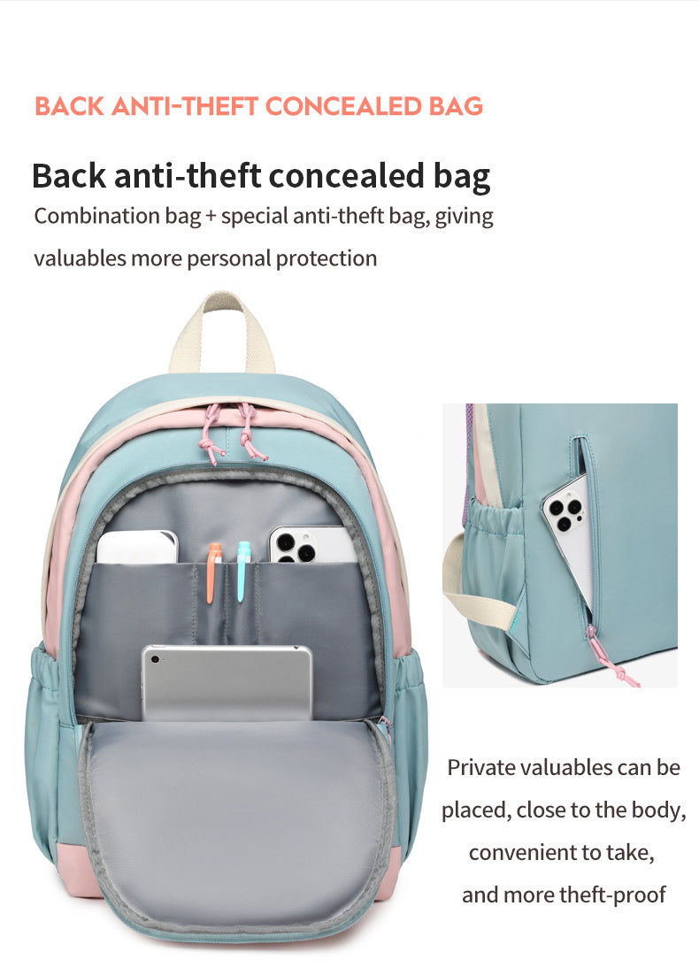 School Backpack Cute Laptop Backpack for girl Students, Middle High School Bags Travel Fit 15.6 Inch Laptop book bag