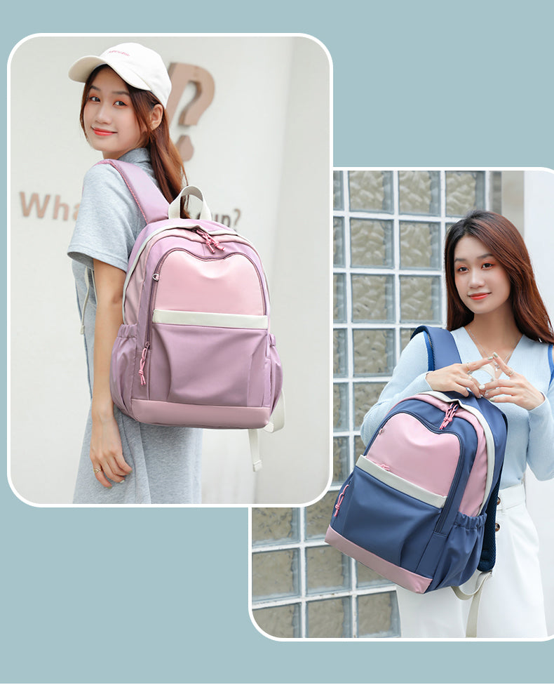 School Backpack Cute Laptop Backpack for girl Students, Middle High School Bags Travel Fit 15.6 Inch Laptop book bag