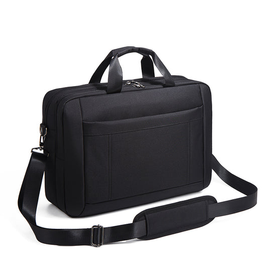 Laptop Bag, 17 Inch Multifuntional Business Computer Laptop Case, Briefcase for Men and Women, - Black
