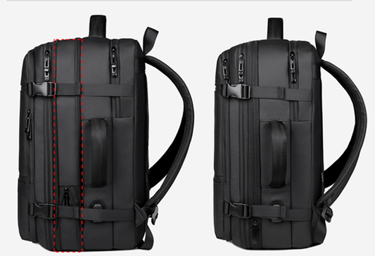 Expandable Travel Backpack, Extra Large Carry On Backpack 35L-45L, fits 17.3 Inch Laptop for Men Women Traveling Businesss with USB Charging Port