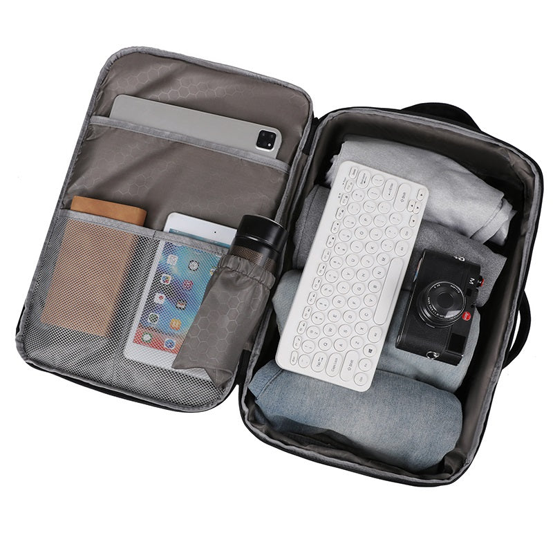 Expandable Travel Backpack, Extra Large Carry On Backpack 35L-45L, fits 17.3 Inch Laptop for Men Women Traveling Businesss with USB Charging Port