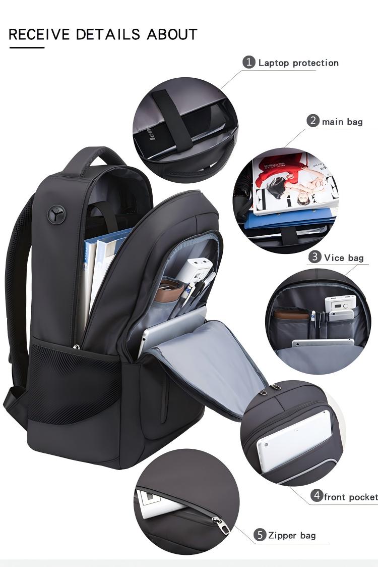 Travel Backpack, Flight Approved Backpack,  Waterproof Carry On Business Backpack with USB charge port. Fit 16 Inch Laptop