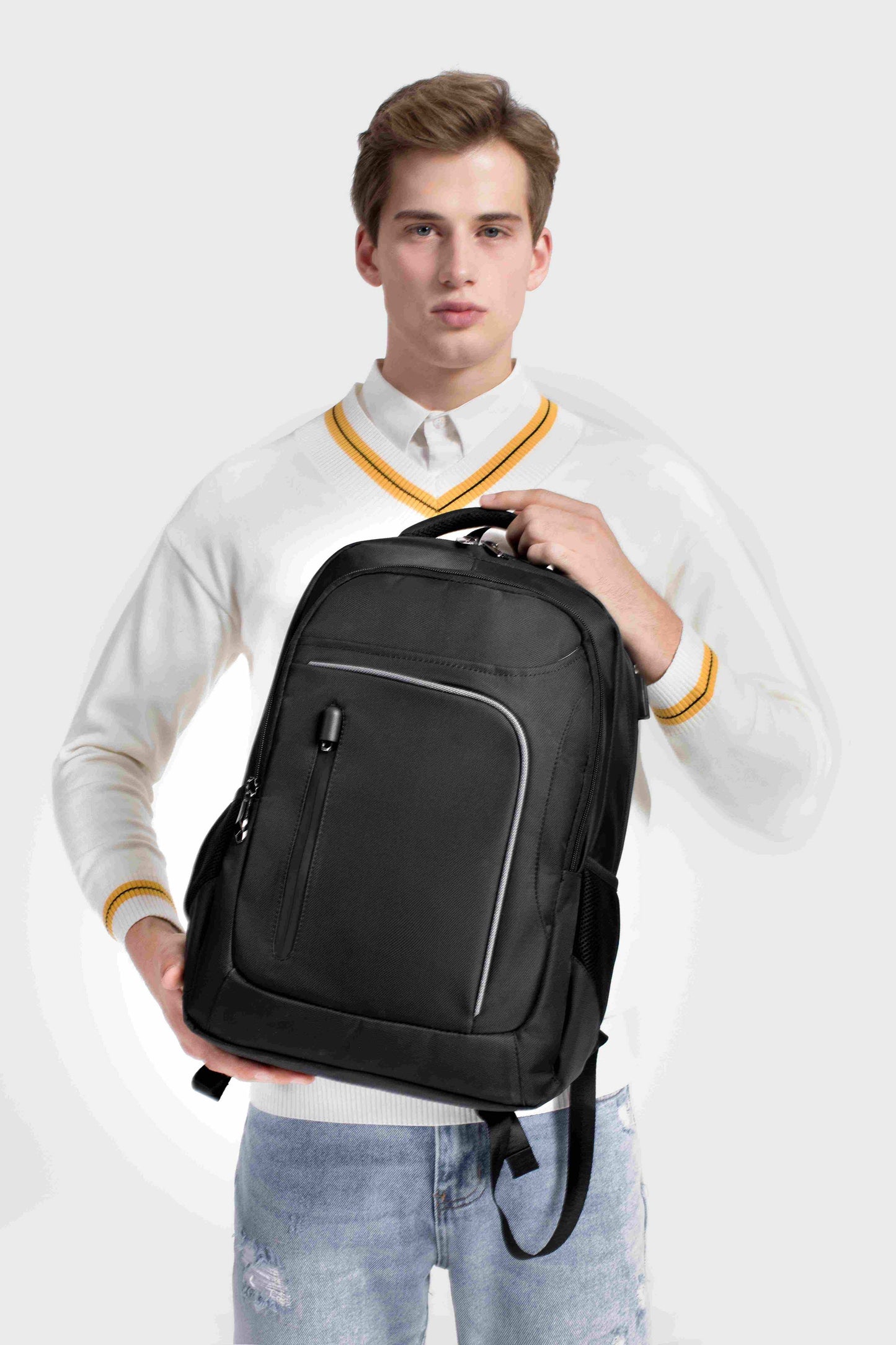 Travel Backpack, Flight Approved Backpack,  Waterproof Carry On Business Backpack with USB charge port. Fit 16 Inch Laptop