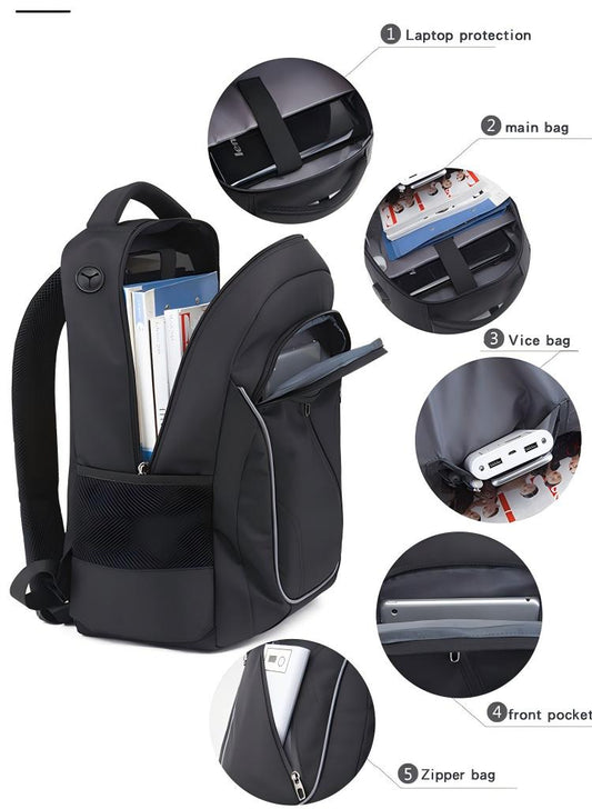 17 Inch business Backpack , TSA Large Travel Rucksack for Men Women with Laptop Compartment, Water Resistant Work Bag with USB Charging Port for  trave Backpack,