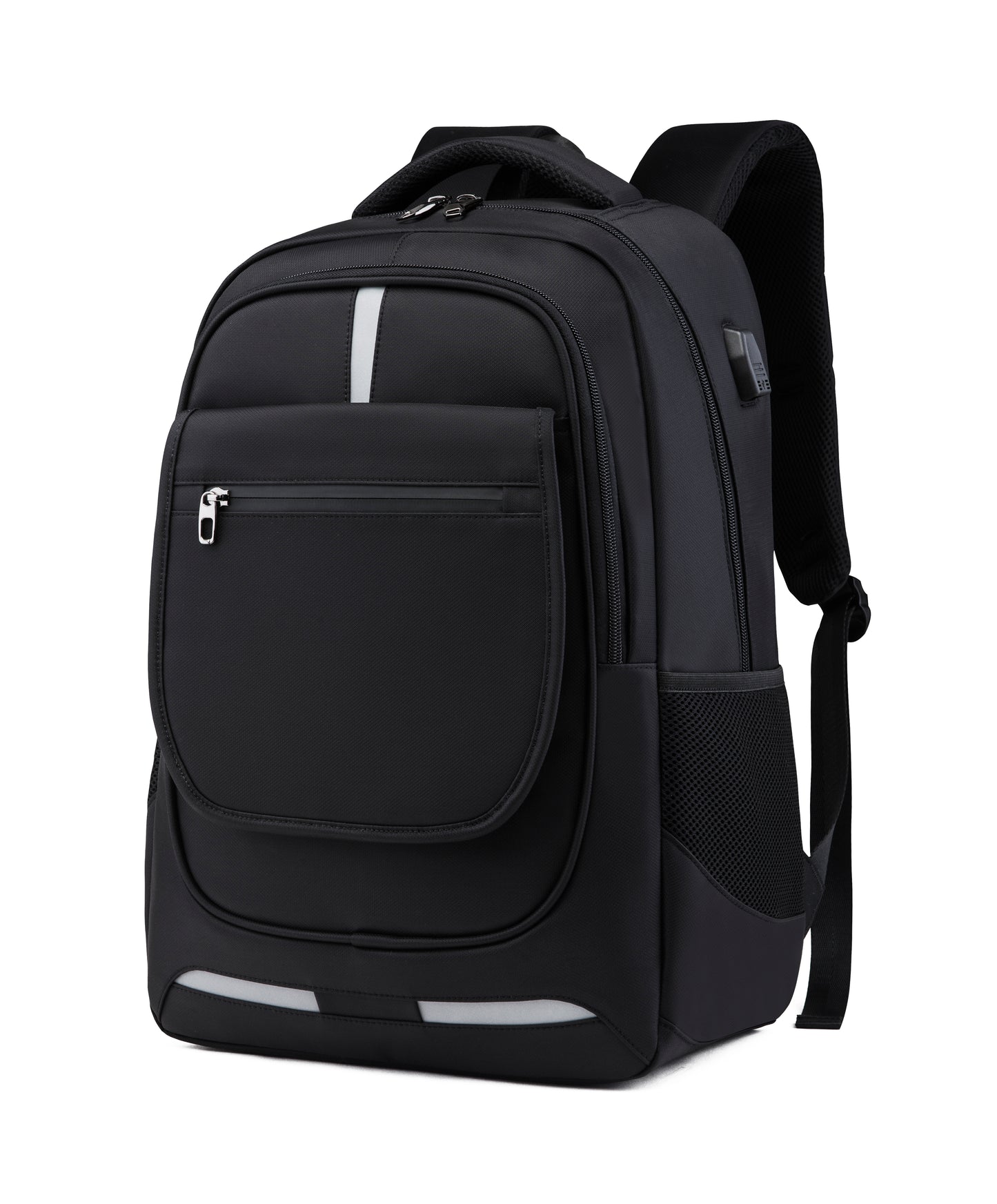 Travel Laptop Backpack, Water Resistant  ，with USB Charging Port and earphone jack.  Fits 15.6 Inch
