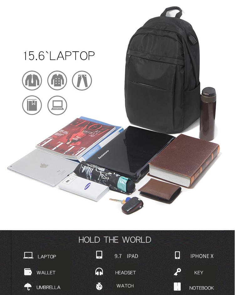 College Laptop Backpack, Travel Laptop Backpack,  Water-Resistant Bookbag for 15.6 Inch Laptop,