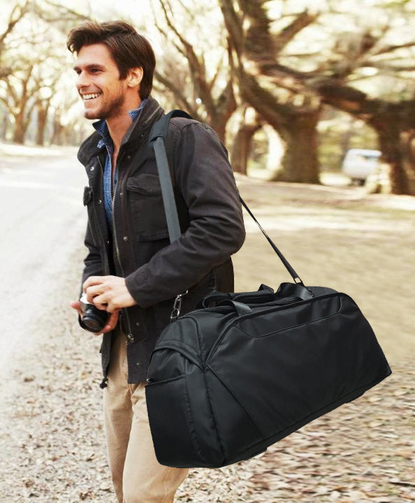 Duffle Bag for Women Men, Waterproof  Bags with Shoe Compartment,Wet Pocket Large Weekender Overnight with Toiletry Bag