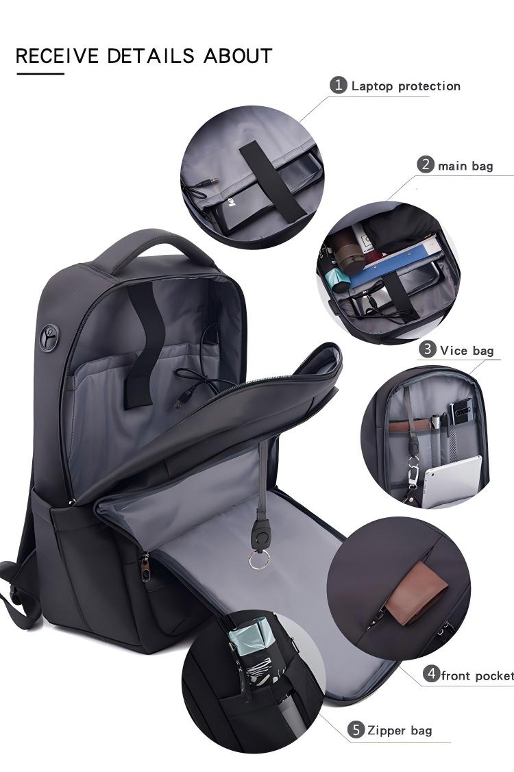 26L Large size  Backpack for man and woman, School, College, and Travel: Water Resistant Bookbag with USB charge port