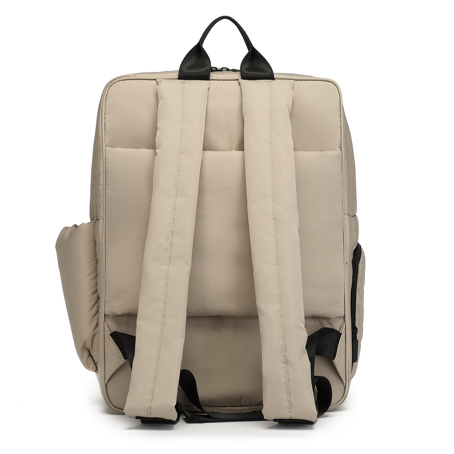 Multi colors Laptop Backpack, Travel Laptop Backpack for Women, Puffy Quilted Casual Daypack, Water-Resistant Bookbag for 15.6 Inch Laptop with shoe compartment.