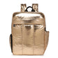 Multi colors Laptop Backpack, Travel Laptop Backpack for Women, Puffy Quilted Casual Daypack, Water-Resistant Bookbag for 15.6 Inch Laptop with shoe compartment.