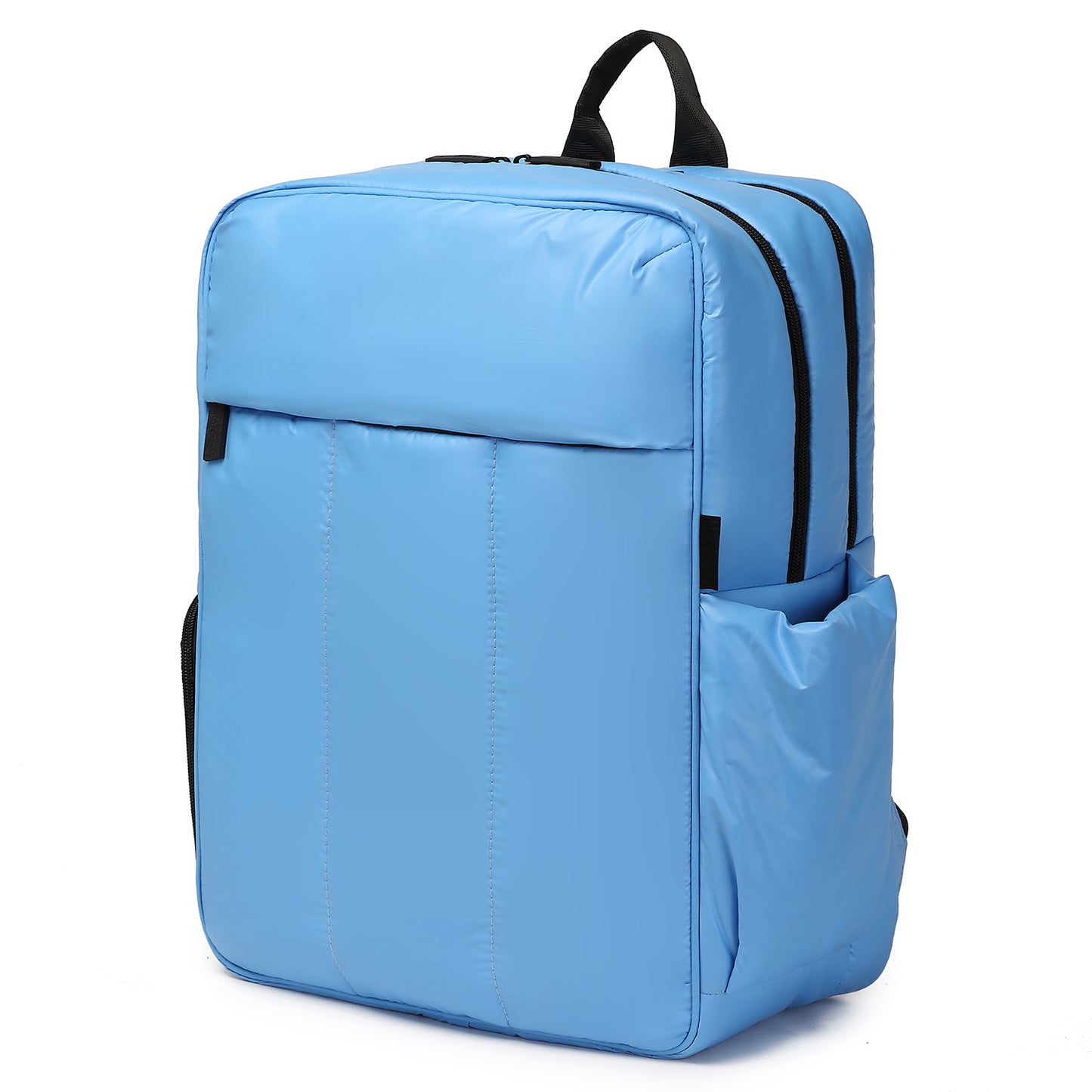 Multi colors Laptop Backpack, Travel Laptop Backpack for Women, Puffy Quilted Casual Daypack, Water-Resistant Bookbag for 15.6 Inch Laptop with shoe compartment.