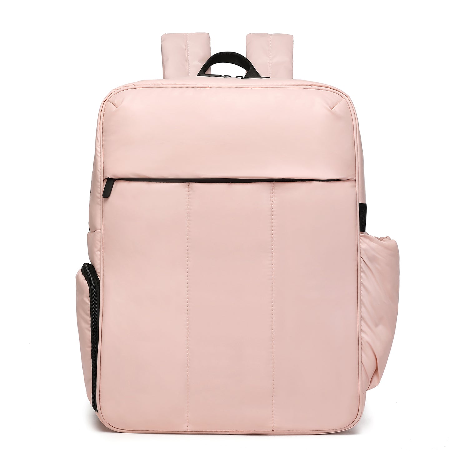Multi colors Laptop Backpack, Travel Laptop Backpack for Women, Puffy Quilted Casual Daypack, Water-Resistant Bookbag for 15.6 Inch Laptop with shoe compartment.