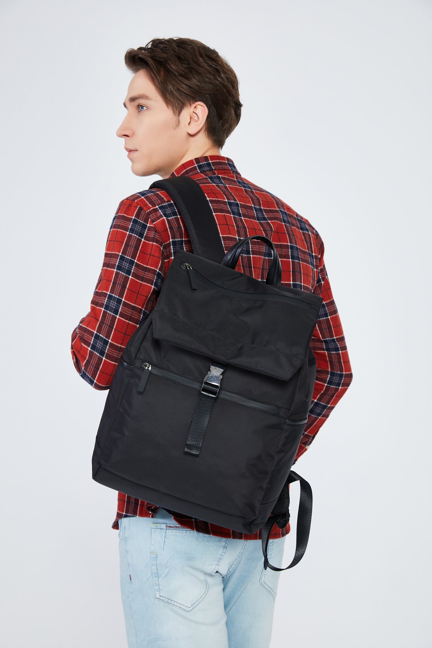20L Travel Backpack for Men Laptop BackpackLightweight Computer Mens Business Travel Backpack w/ 15.6 Inch Macbook