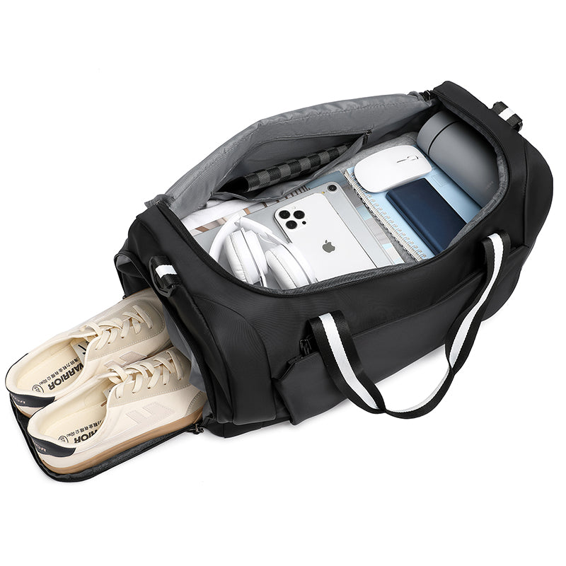 Duffel Bag 24L travel Bag for Men Women  Lightweight with Inner shoe Pocket for Travel Sports