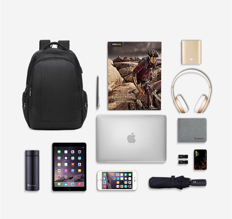 School Backpack for Men Women, Water Resistant  Backpack with USB Charging Port,15.6 Inch Bookbag travel work  Daypack
