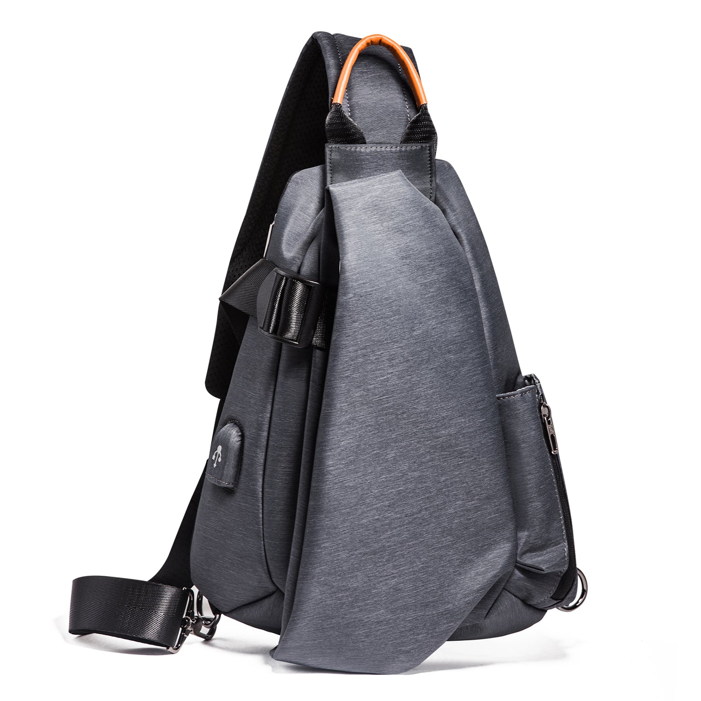 Large capacity Crossbody Sling Backpack Sling Bag Travel Hiking Chest Bag Daypack with USB charge port.