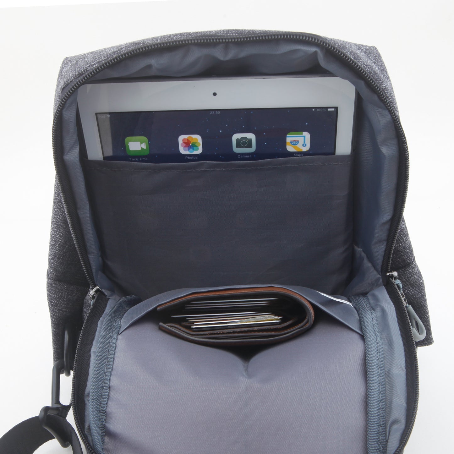Large Sling Bag Chest Shoulder Backpack Crossbody Bags Casual Daypack for Men Women with USB chrge port
