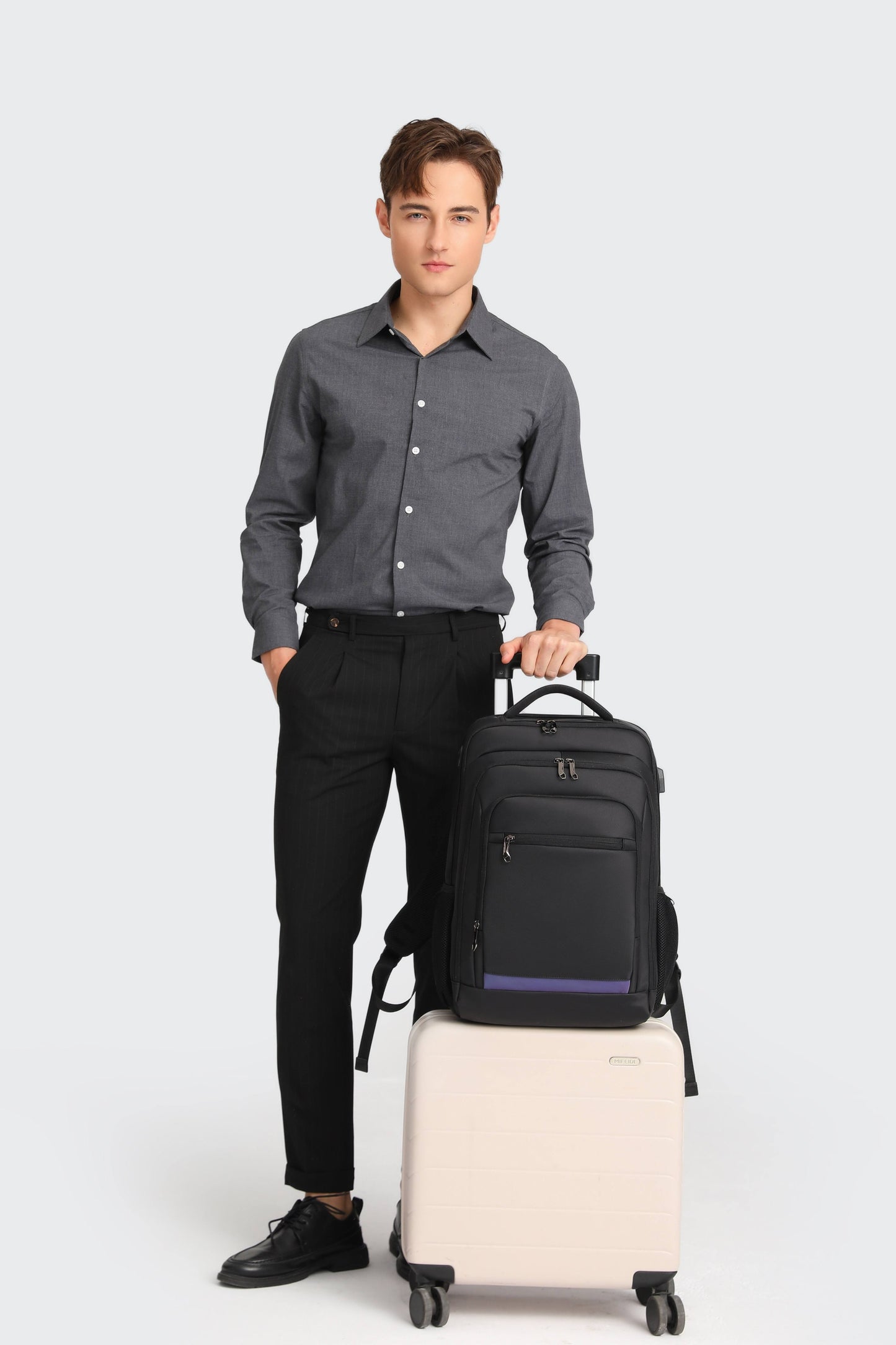 Travel Laptop Backpack multi compartment Backpacks with USB Charging Port, Travel Business Work Bag 15.6 Inch College Computer Bag for Men Women