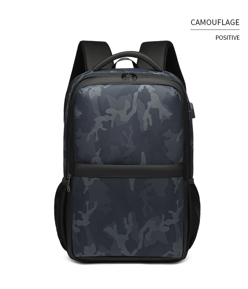 Travel Laptop Backpack, Work Bag Lightweight Laptop Bag with USB Charging Port, Anti Theft Business Backpack, Water Resistant School Rucksack for Men and Women, Fits 15.6 Inch