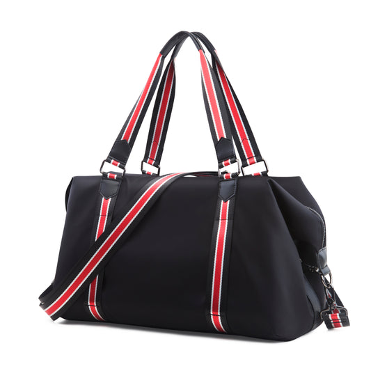 Gym lightway Overnighter Duffel Bags for  Travel Weekender whith trolly sleeve  black.