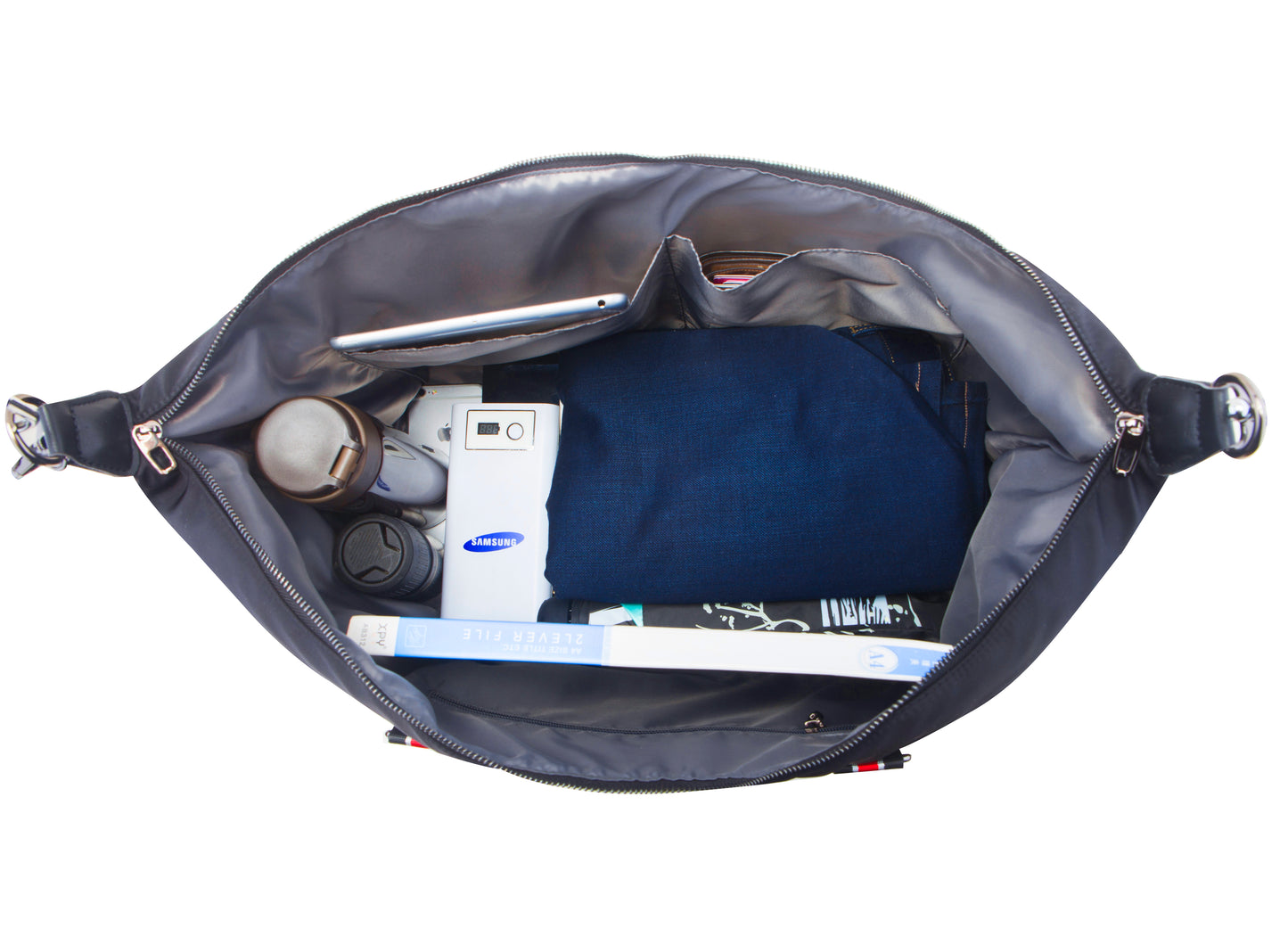 Gym lightway Overnighter Duffel Bags for  Travel Weekender whith trolly sleeve  black.