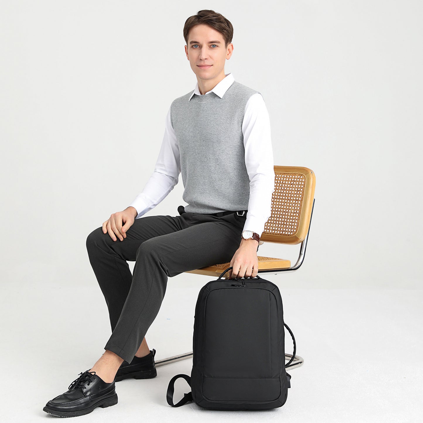 Backpack for Men Women, Durable Casual School Backpacks Teens Boys and Girls Classic 15.6 Inch Laptop Bookbag for College High School Work Travel