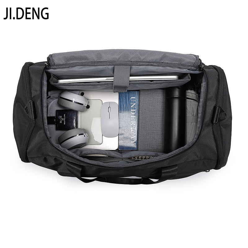 Gym Bag for Men & Women with Shoe & Wet Compartment - Duffle Bag for Travel, Sports, Fitness & Workout