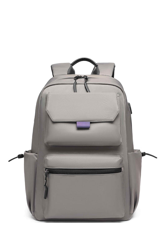 17 Inch Travel Laptop Backpack,  for Men with USB Charger Hole & Luggage Sleeve,Water Resistant College School Bag Bookbag for Men