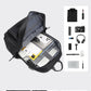 17 Inch Travel Laptop Backpack,  for Men with USB Charger Hole & Luggage Sleeve,Water Resistant College School Bag Bookbag for Men