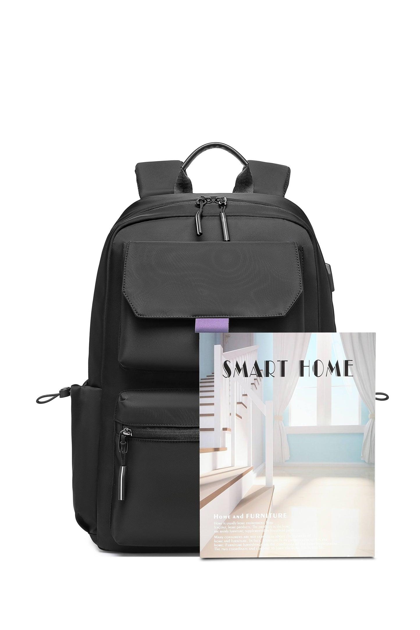 17 Inch Travel Laptop Backpack,  for Men with USB Charger Hole & Luggage Sleeve,Water Resistant College School Bag Bookbag for Men