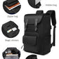 Travel Laptop Backpack, Business Anti Theft Slim Sturdy Laptops Backpack with USB Charging Port, Water Resistant  Fits 15.6 Inch