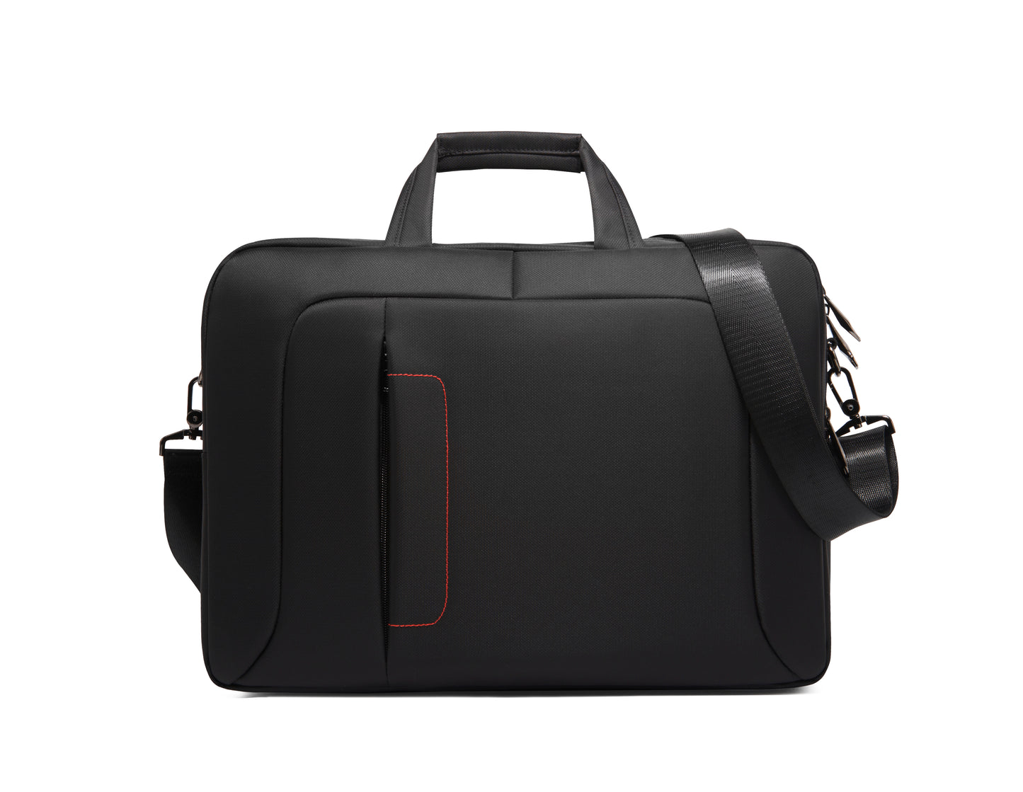 Hotsir Basics Compact Laptop Shoulder Bag Carrying Case with Strap and Zippered Accessory Pocket,  Black