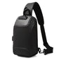 Sling Bag for Men Anti-theft USB Crossbody Shoulder  Waterproof Chest Bag Travel Daily Use
