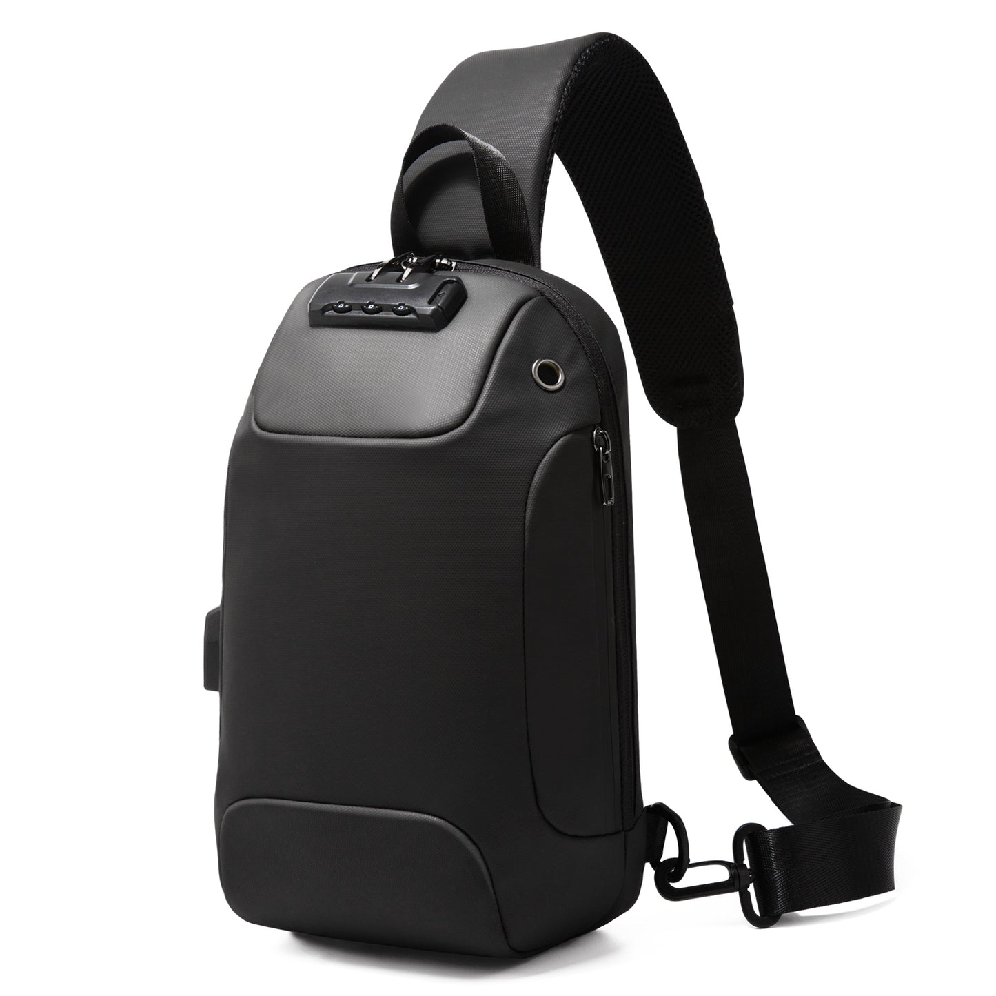 Sling Bag for Men Anti-theft USB Crossbody Shoulder  Waterproof Chest Bag Travel Daily Use