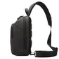 Anti Theft Sling Crossbody Backpack Shoulder Bag for Men,   for Hiking Walking Biking Travel Cycling with USB Charger Port