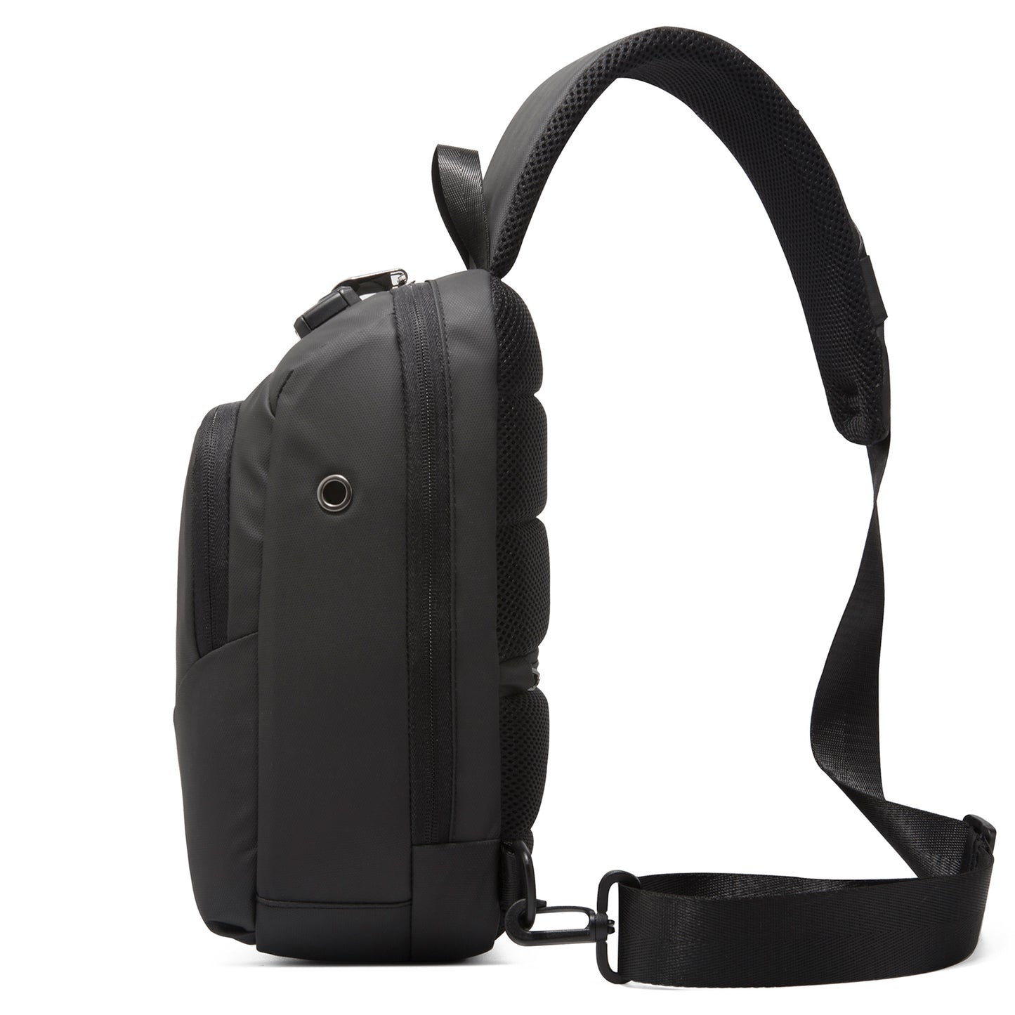 Anti Theft Sling Crossbody Backpack Shoulder Bag for Men,   for Hiking Walking Biking Travel Cycling with USB Charger Port