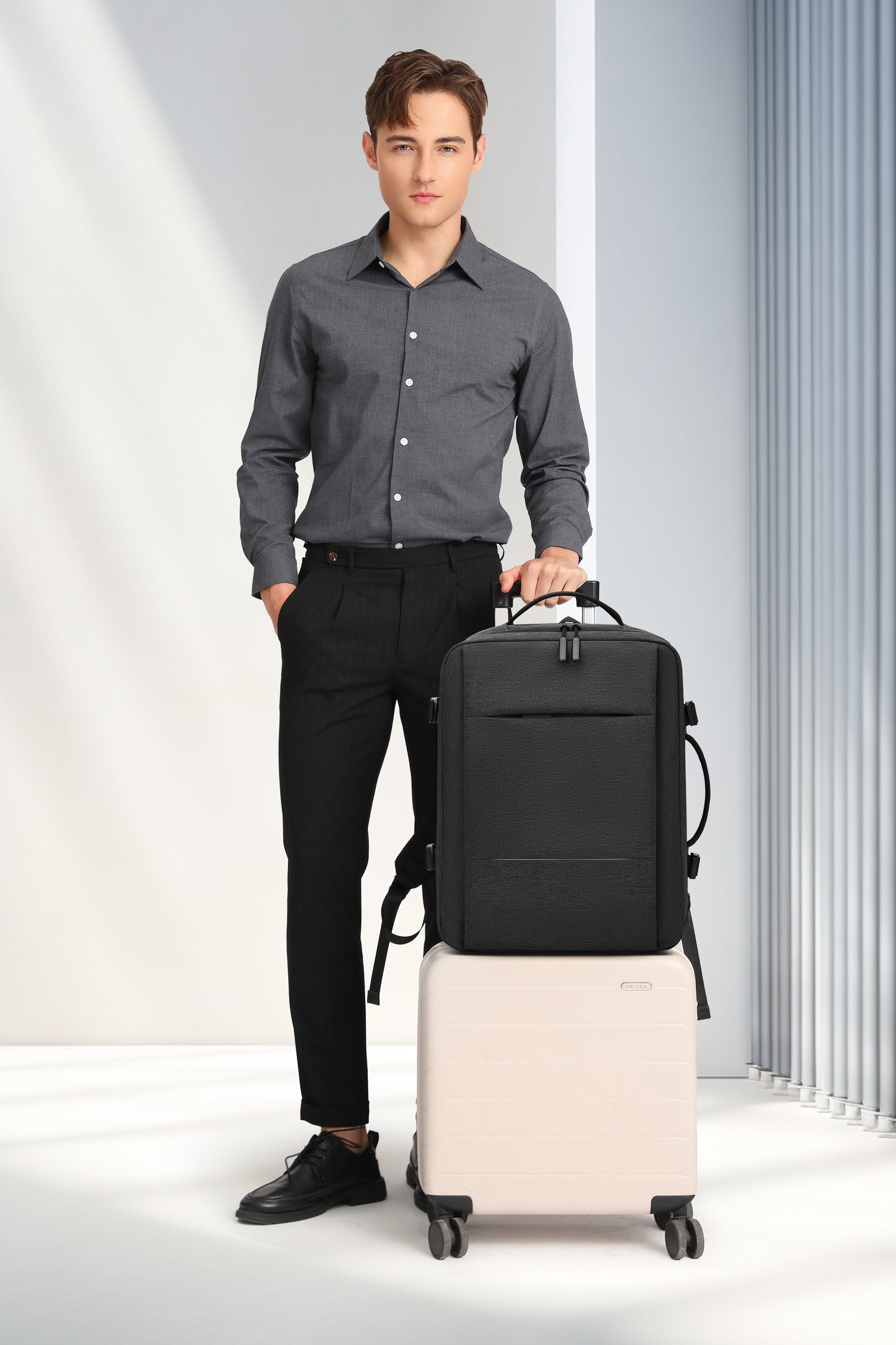 Laptop Backpack  15.6 Inch Work Business Backpacks Purse , Waterproof  College Bookbag for School, Waterproof Casual Daypack for Travel