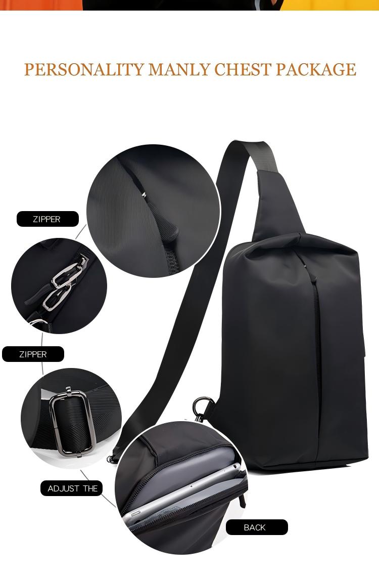 Chest Crossbody Sling waterproof Backpack Bag Travel  Gym Daypack for Women Men with USB charge port