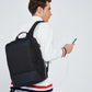 Black Backpack, Laptop Backpack 15.6 Inch Mens Rucksack Work School Bag with USB Charging Port Waterproof Day pack for Business Travel College..