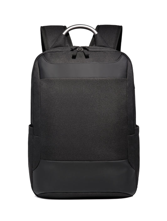 Black Backpack, Laptop Backpack 15.6 Inch Mens Rucksack Work School Bag with USB Charging Port Waterproof Day pack for Business Travel College..