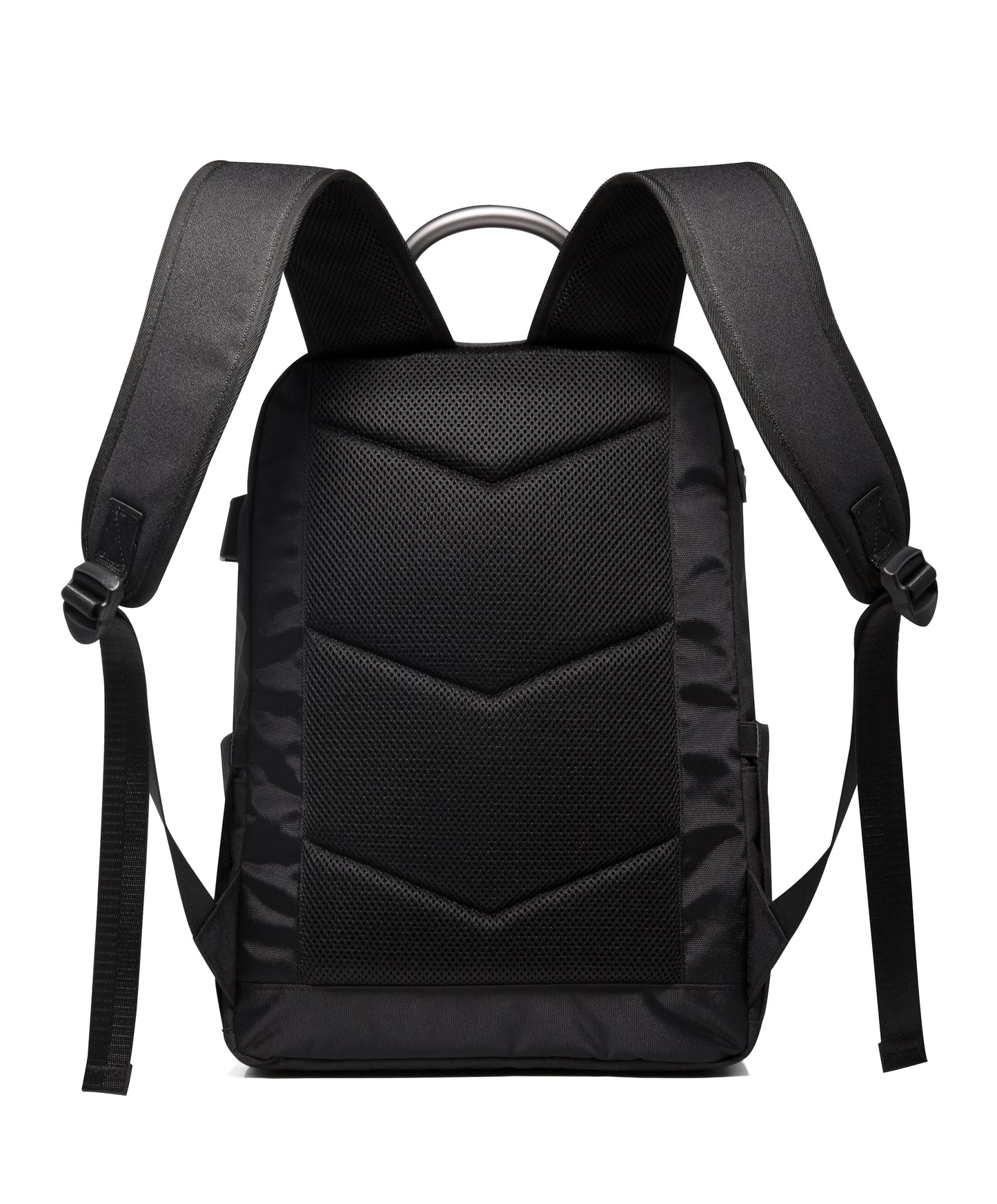 Black Backpack, Laptop Backpack 15.6 Inch Mens Rucksack Work School Bag with USB Charging Port Waterproof Day pack for Business Travel College..