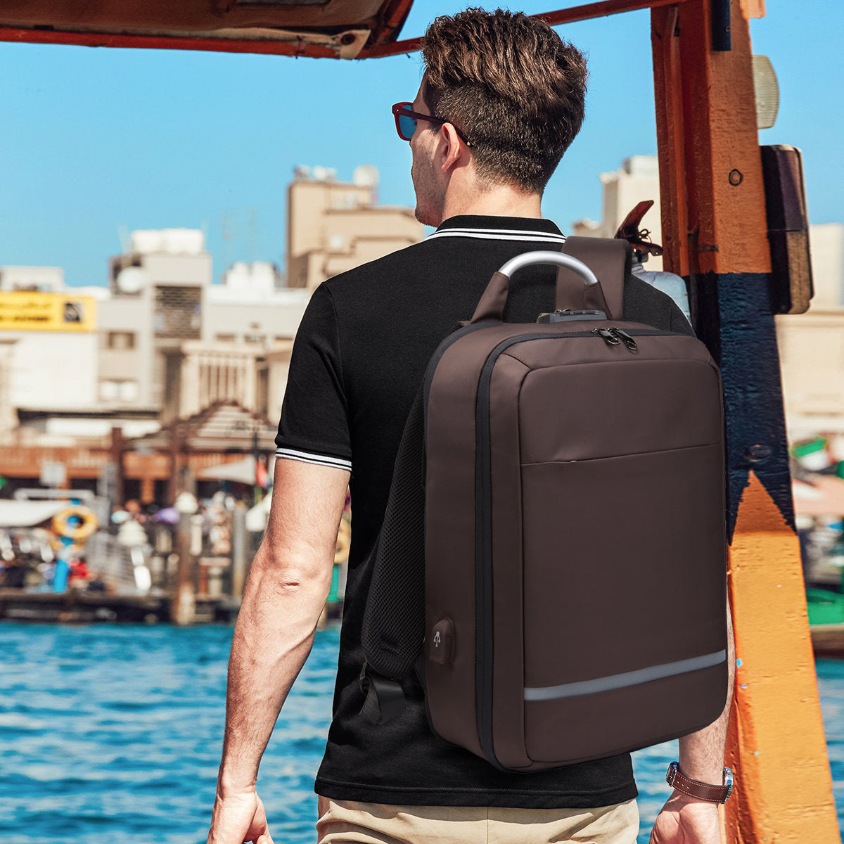 Laptop Backpack,Business Travel  Slim Durable Laptops Backpack with USB Charging Port,Water Resistant  Fits 15.6 Inch Laptop and Notebook