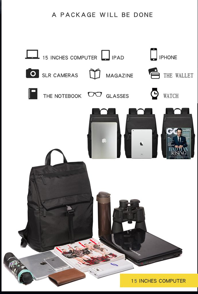 20L Travel Backpack for Men Laptop BackpackLightweight Computer Mens Business Travel Backpack w/ 15.6 Inch Macbook